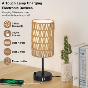 Eayaya USB port table lamp keeps devices powered while relaxing