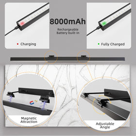 EAYOYAE adjustable-angle painting light highlighting artwork from optimal positions