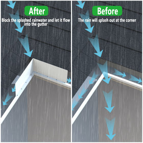 EBaokuup aluminum gutter guards resist corrosion for long-lasting use.