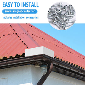 EBaokuup durable aluminum construction supports reliable gutter protection.