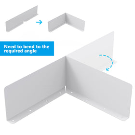 EBaokuup diverter for shingle roofs offers reliable water diversion at corners.