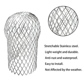 Durable aluminium downspout guard by EBaokuup protects gutters from leaves.