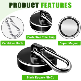 ebavite magnetic hook on fridge with surface protection