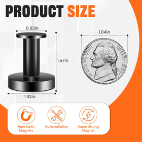 E BAVITE magnetic hook on metal surface keeps cabin items tidy.