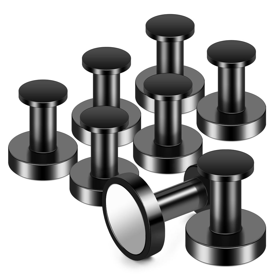 E BAVITE magnetic hooks vertical hold showing strong 150 lb capacity on metal surfaces