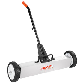 E Bavite nail magnet sweeper showing its 50lb capacity for heavy metal cleanup