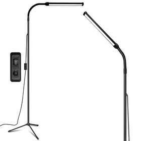 EBEST LED floor lamp con brazo ajustable para una iluminación precisa en lash y maquillaje