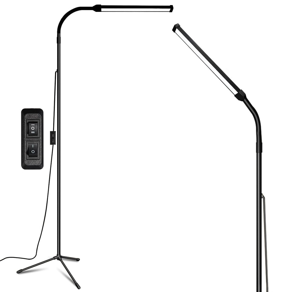 EBEST LED floor lamp con brazo ajustable para una iluminación precisa en lash y maquillaje
