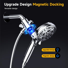 eboatop 8inch square rain shower head delivering wide coverage.