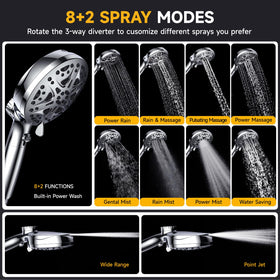 eboatop premium 304 stainless steel rain head resists rust and maintains shine.