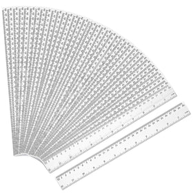 EBOOT 12-inch clear ruler classroom pack offers durable, precise measurements for student projects.