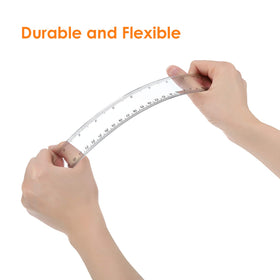 EBOOT lightweight ruler pencil-case-friendly fits in desks and backpacks.