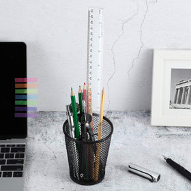 EBOOT transparent plastic ruler for drafting provides see-through accuracy on paper.
