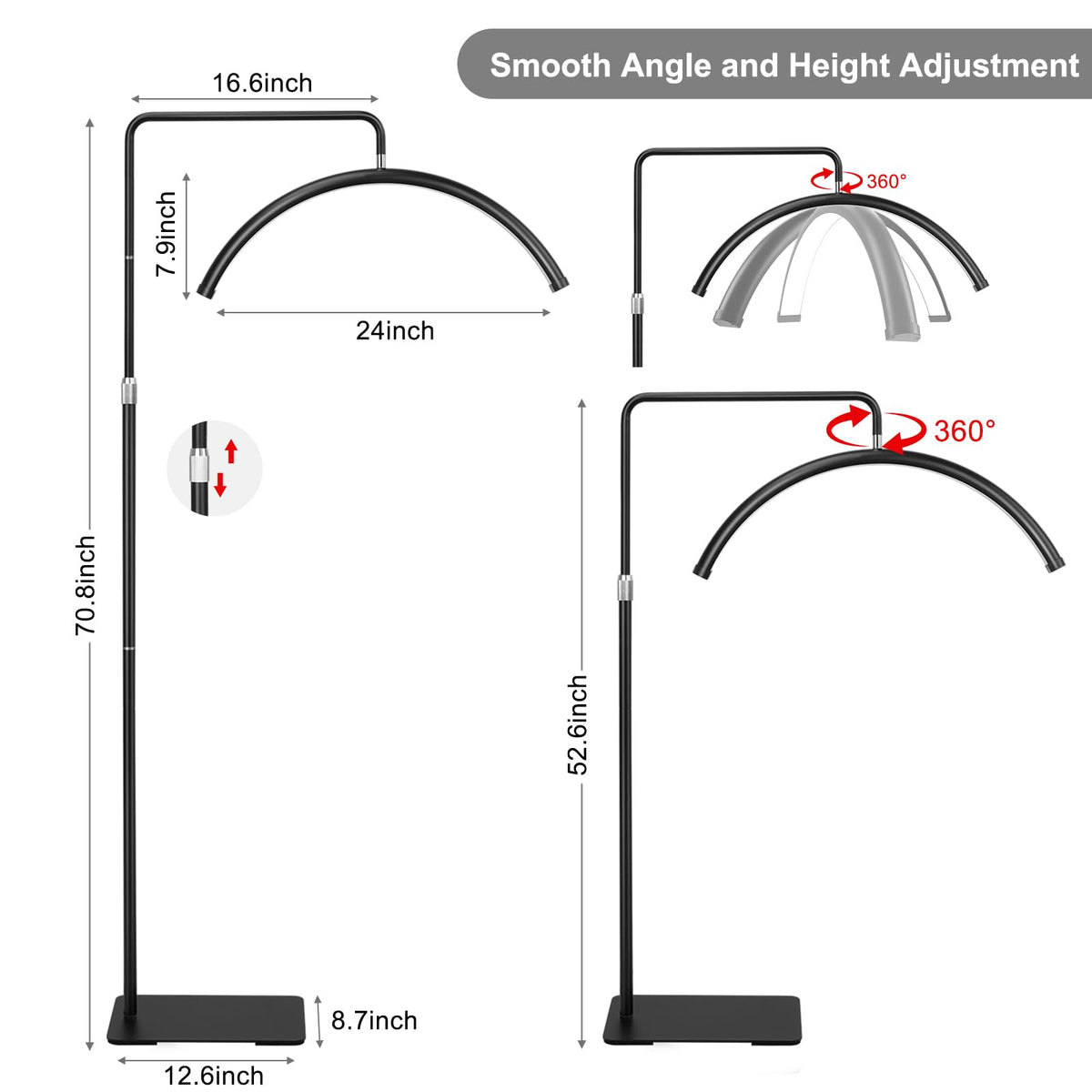 ebrlaxin Height-Adjustable Stand lets you optimize angles for comfort