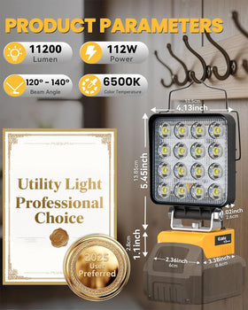 Ecarke high-brightness 11200LM mode illuminates car repairs and workshop tasks.
