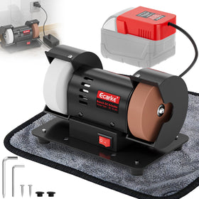 Ecarke 3-inch mini bench grinder compatible with Milwaukee 18V for cordless sharpening