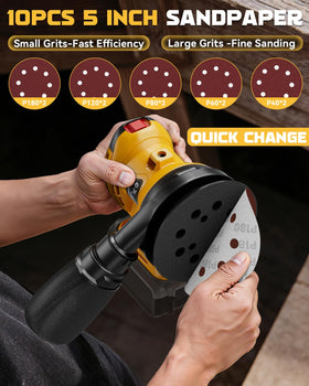 Ecarke 5 inch sanding pad fits common abrasives for woodworking