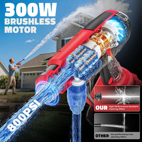 Ecarke 5m hose reach helps clean larger areas without repositioning.