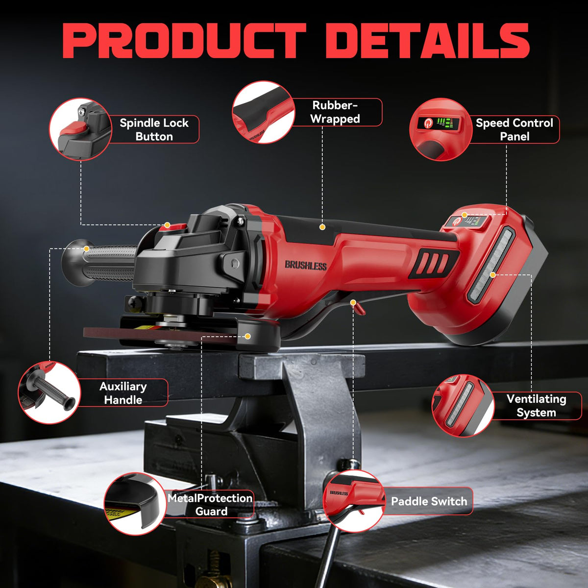 Vibration-dampening design reduces fatigue during extended use.