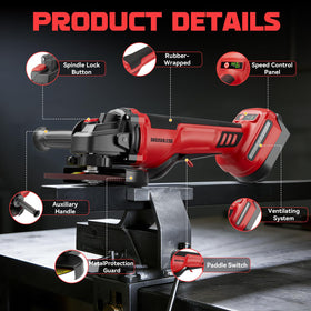 Vibration-dampening design reduces fatigue during extended use.