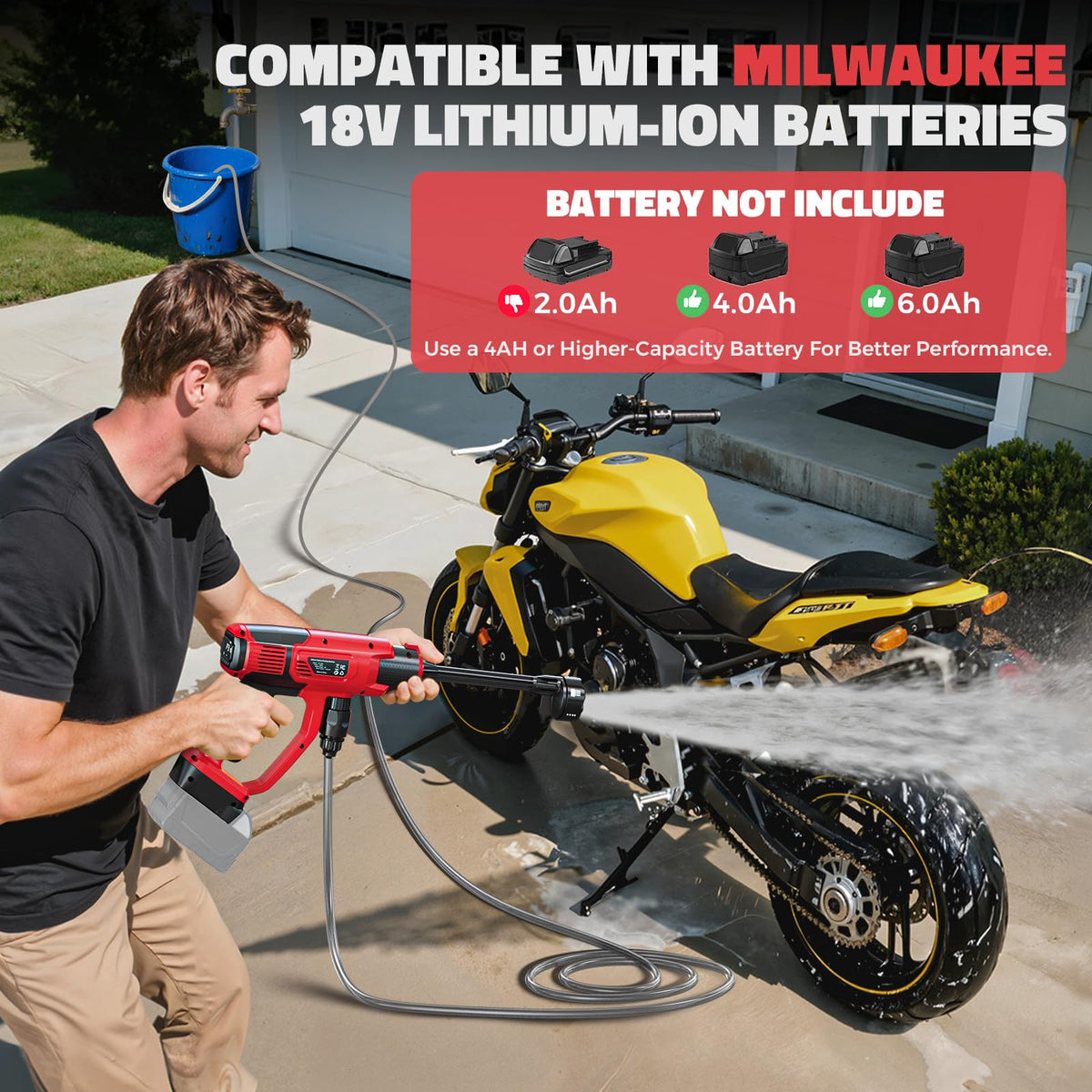 Ecarke brushless motor delivers smoother, quieter cleaning performance.