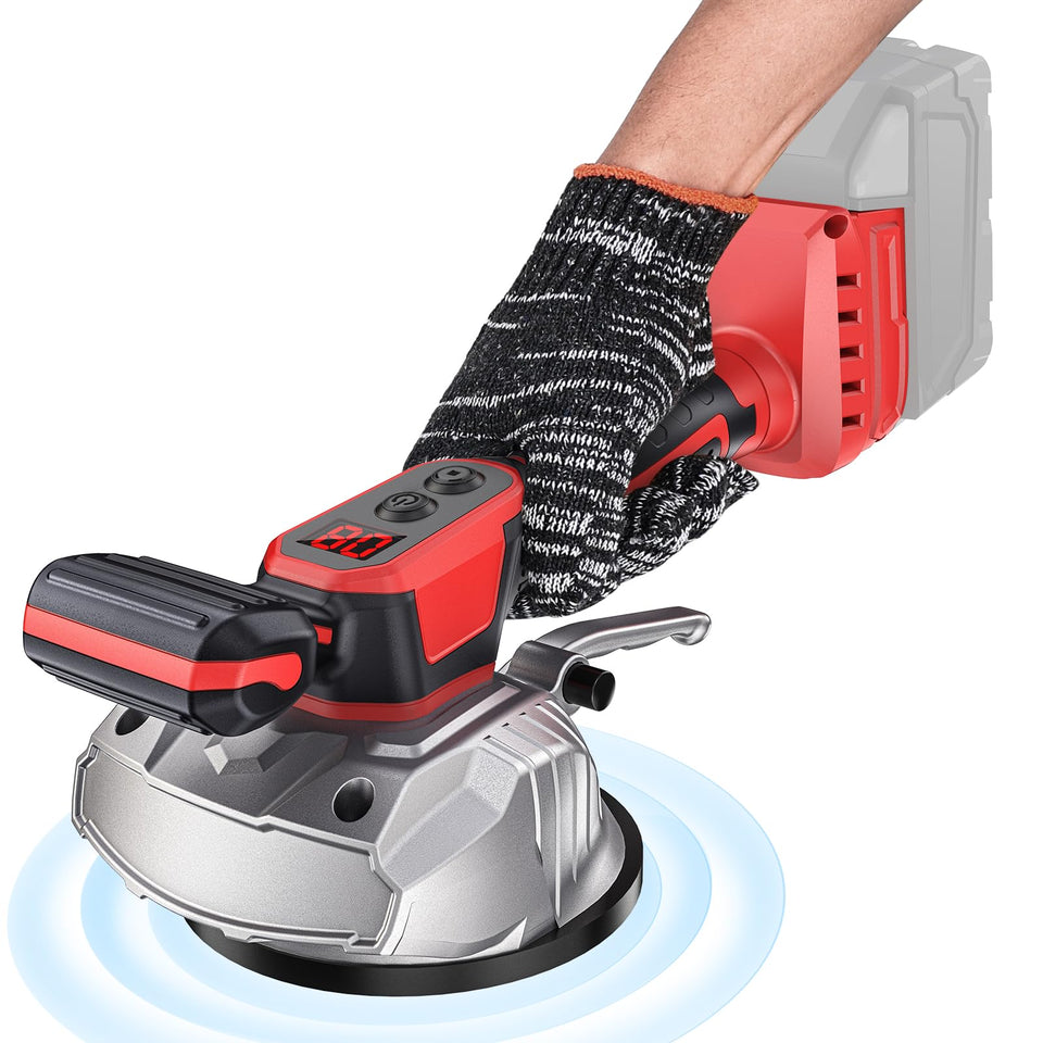 Ecarke cordless tile leveler with Milwaukee 18V battery for cordless convenience.