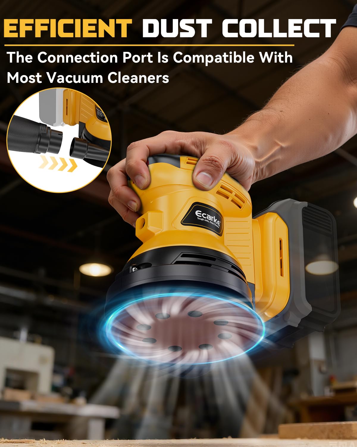 Ecarke compatible with Dewalt 20V batteries for cordless convenience