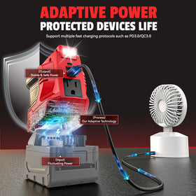 Ecarke dual USB ports offer 5V 2.1A charging for phones and tablets