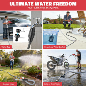 Ecarke ergonomic grip enhances comfort during extended scrubbing.