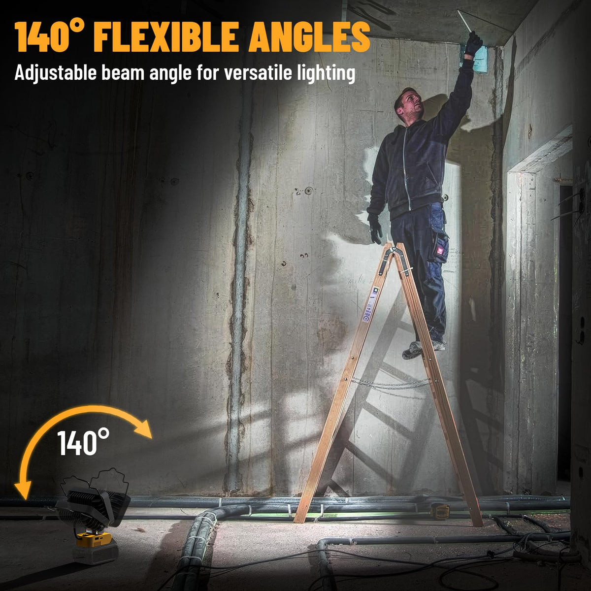 Ecarke portable design fits in bags for camping or job sites.