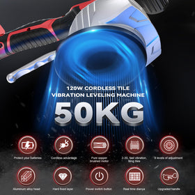 Ecarke Milwaukee 18V compatible leveler delivers cordless tiling efficiency.