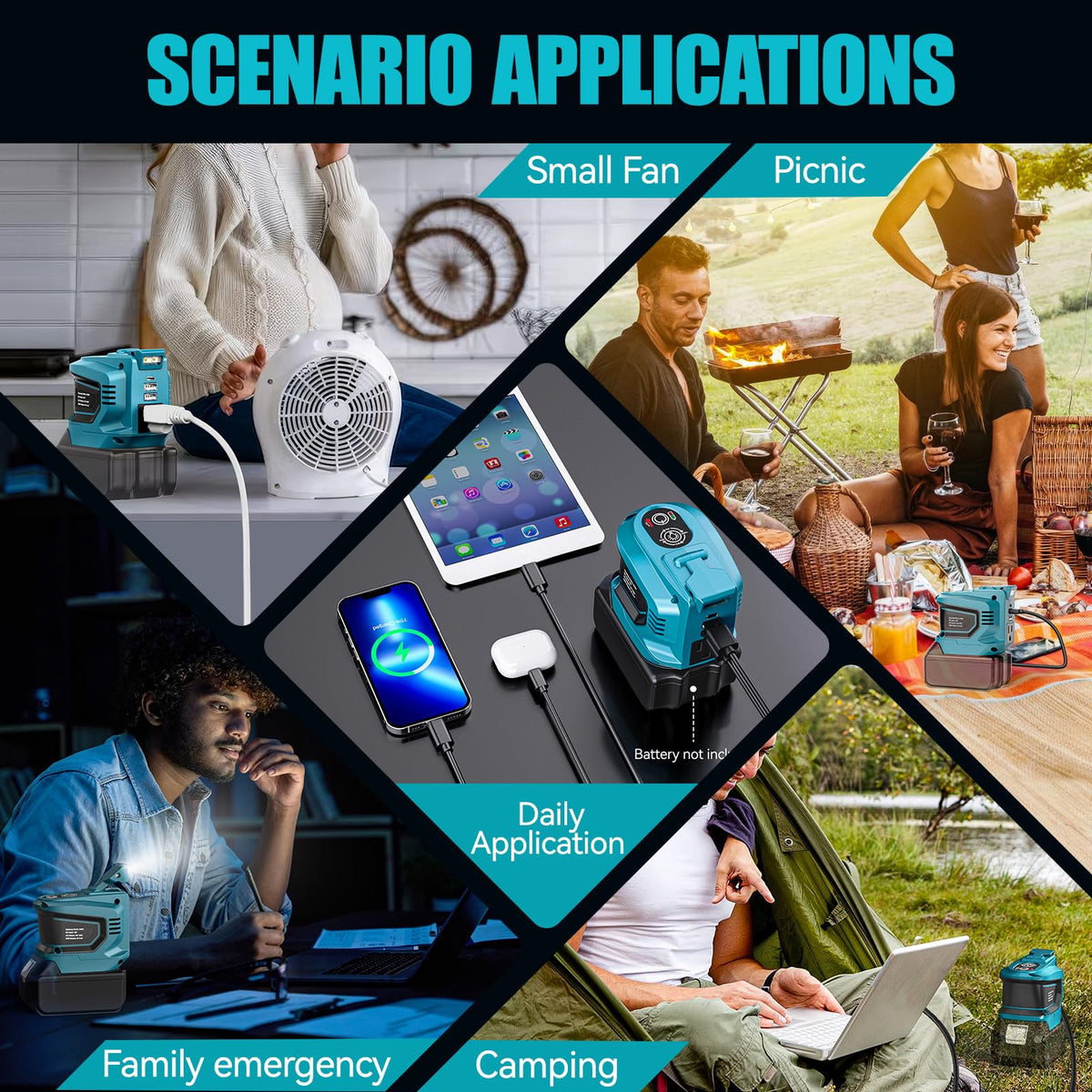 Ecarke portable power station ideal for camping and outdoor activities