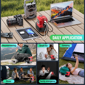 Ecarke portable power station design is ideal for outdoor activities