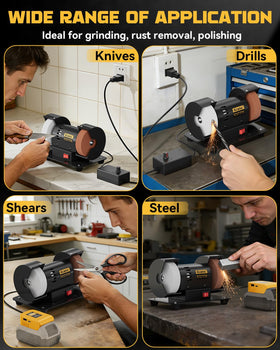 Ecarke grinder with stepless speed control for precise tasks