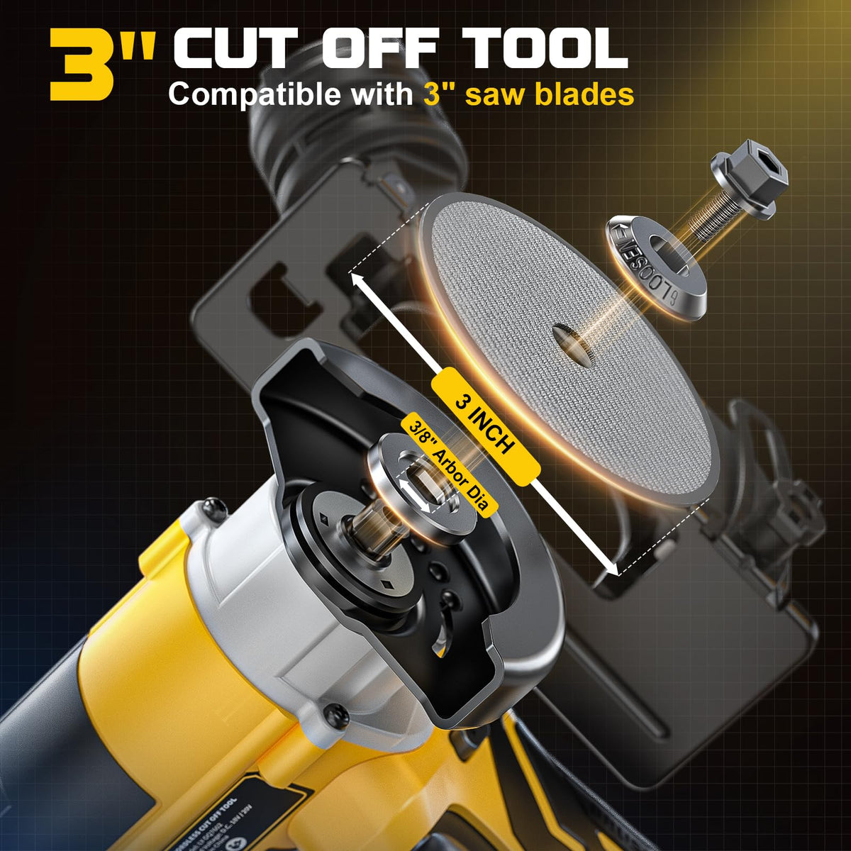 Soft-start and stepless trigger for smooth, controlled speeds on demand.