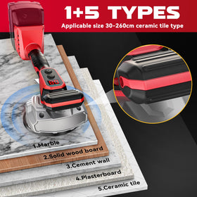 Ecarke suction cup secures tiles up to 102 cm for stable leveling.