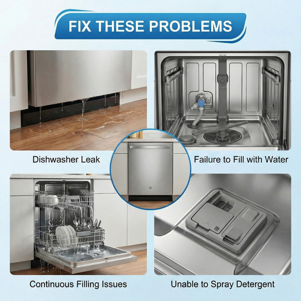 ECHASL WD15X27703 in-use demonstration of steady water flow for reliable cycles