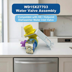 ECHASL WD15X27703 installation view demonstrates quick swap for GE and Hotpoint dishwashers