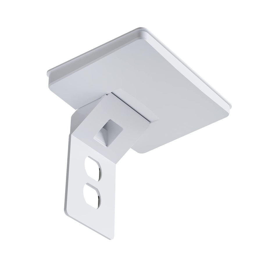 ECHOGEAR Wide Outlet Shelf front view shows extra space for bulky plugs.