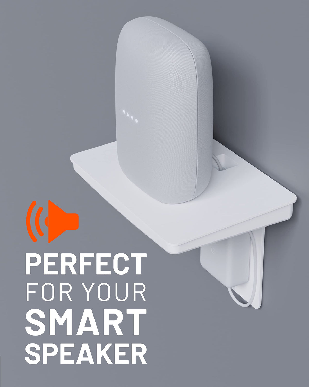 ECHOGEAR Wide Outlet Shelf quick-install design makes setup simple with a few tools.
