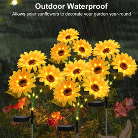 echosari sunflower lights make a thoughtful outdoor gift for Mom.