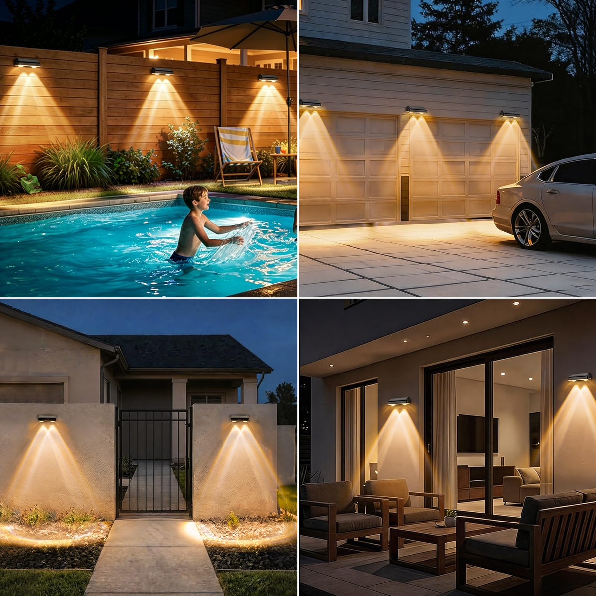 echosari deck-edge light creates ambient outdoor glow