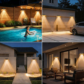 echosari deck-edge light creates ambient outdoor glow