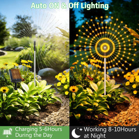 echosari solar garden lights eight modes for customizable ambience