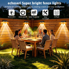 echosari solar ip65 durable light withstands rain and snow