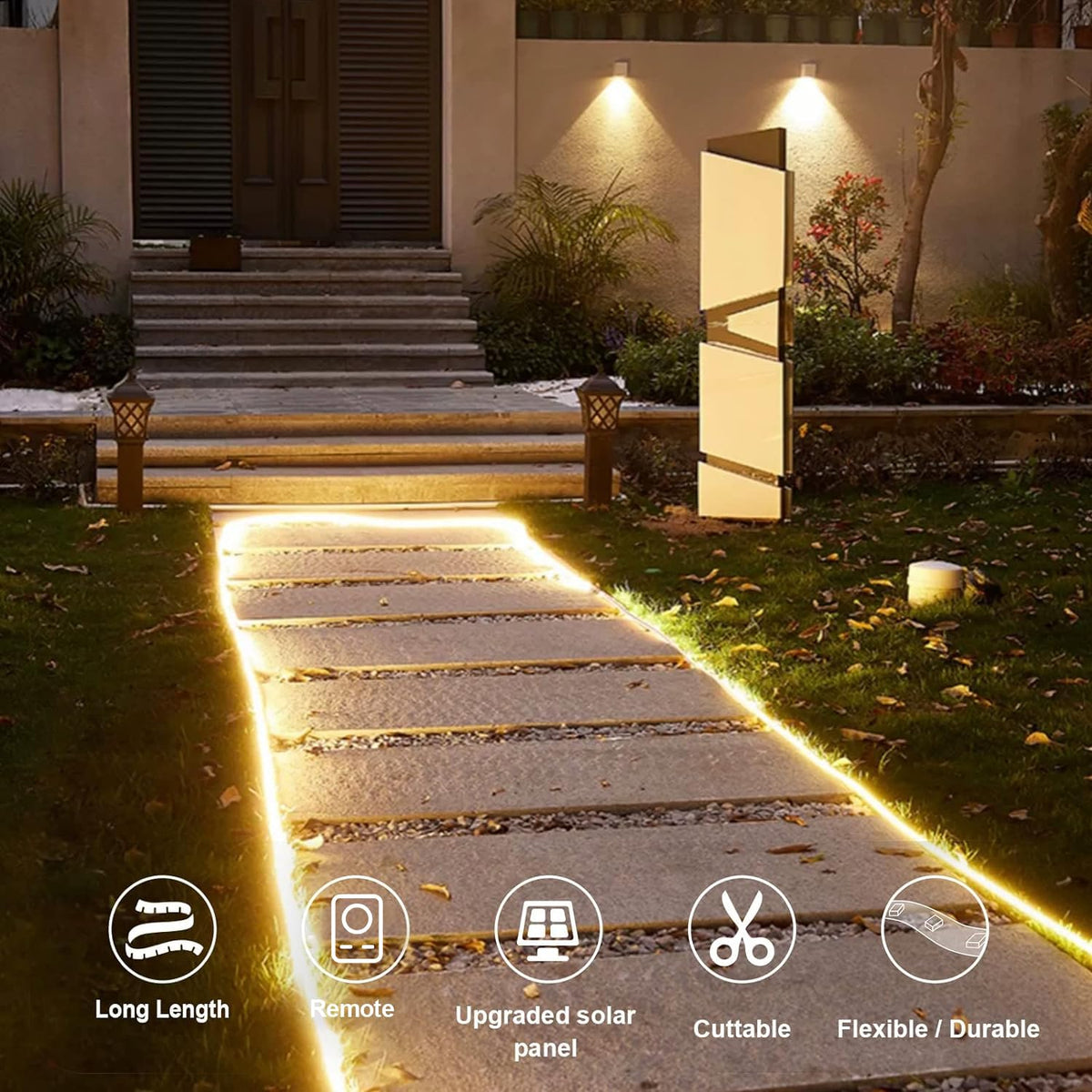 echosari strip lights remote control offer eight modes for ambience.