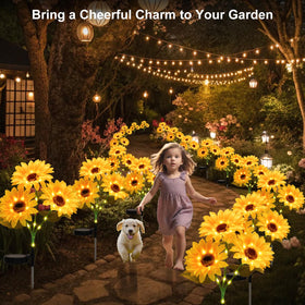 echosari sunflower petal detail highlights realistic petals for a charming daytime look.