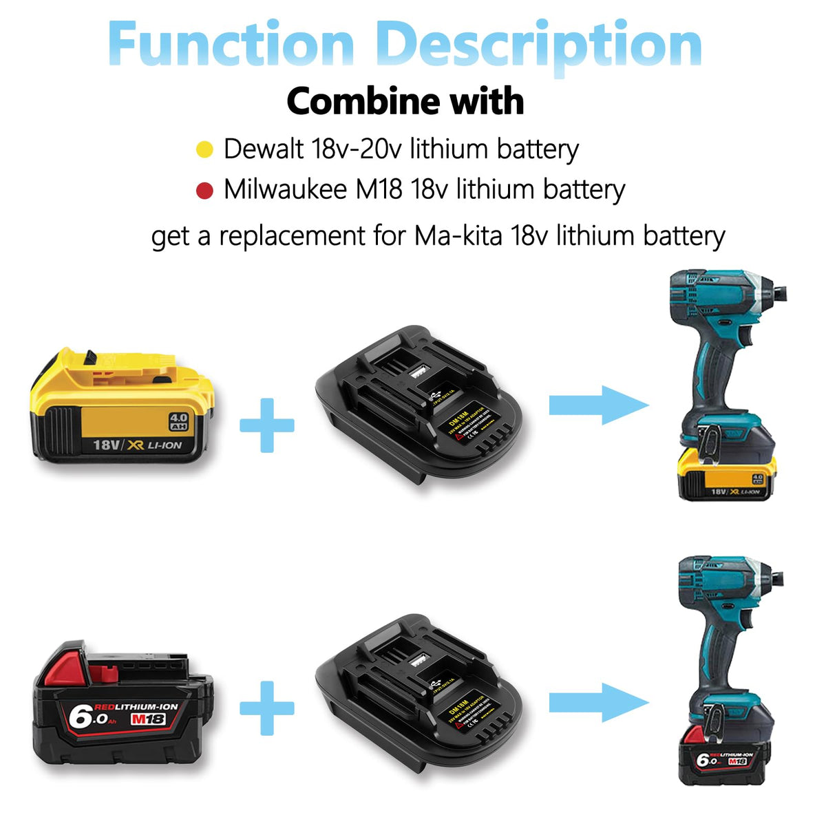 Echoyee DM18M USB-output port enabling on-the-go device charging.