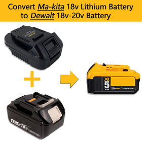 Top port of Echoyee MT20DL enables DeWalt 18-20V compatibility