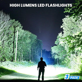 ECLINCO 3-pack long-distance beam illuminates trails up to 3280 feet